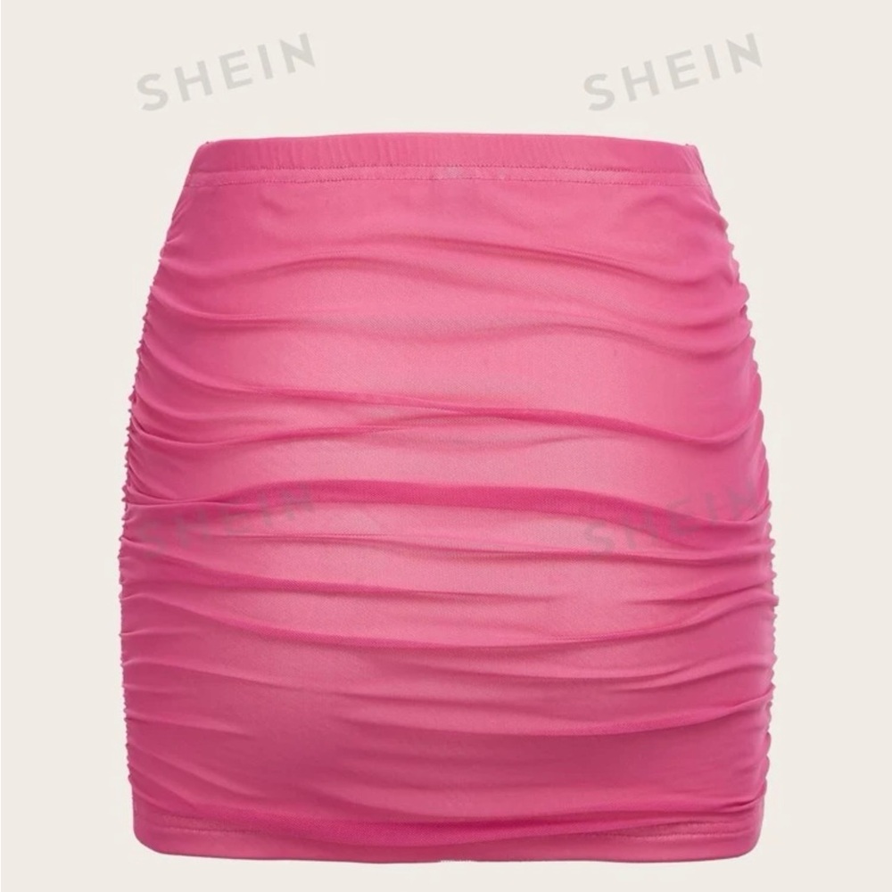 MD Pink body con skirt